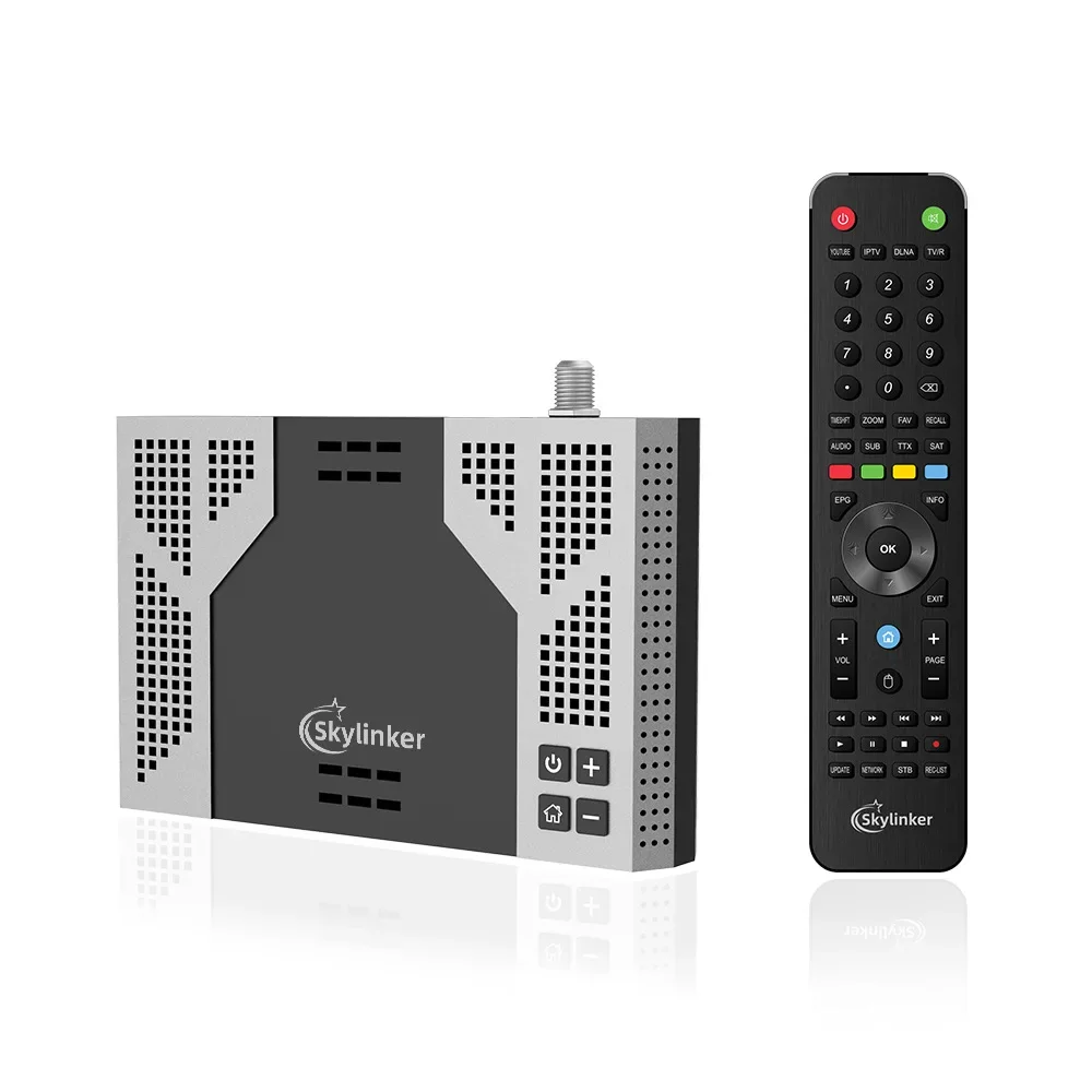 Skylinker Z8 Android OTT+H.265 DVB-S2 FTA مع H265 2+16GB Hybrid 4K DVB S2 جهاز استقبال الأقمار الصناعية فك التشفير