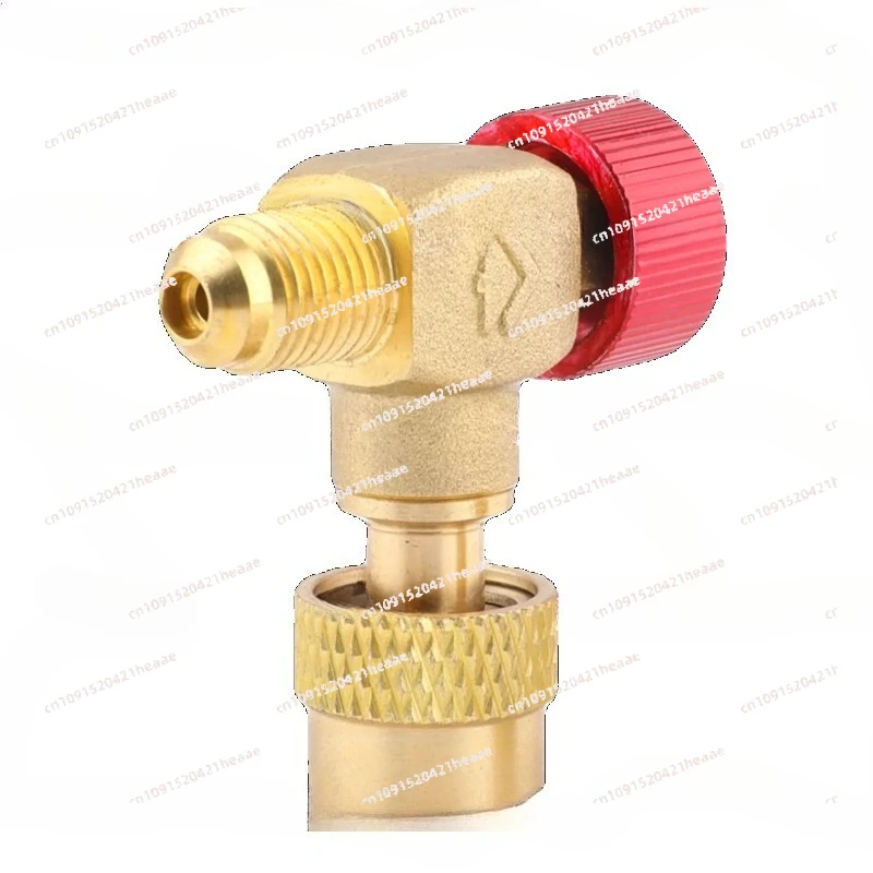 Suitable for  Liquid Safety Valve R22/32/410 Fluoride Valve, 90 Degree Right Angle All Copper Air Conditioner,