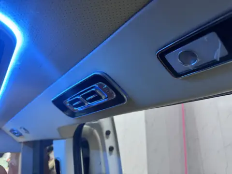 메르세데스-벤츠 비토 V-클래스 W447 2014-2023용 자동차 액세서리 4개, ABS 무광 내부 뒷좌석 천장 통풍구 커버 트림