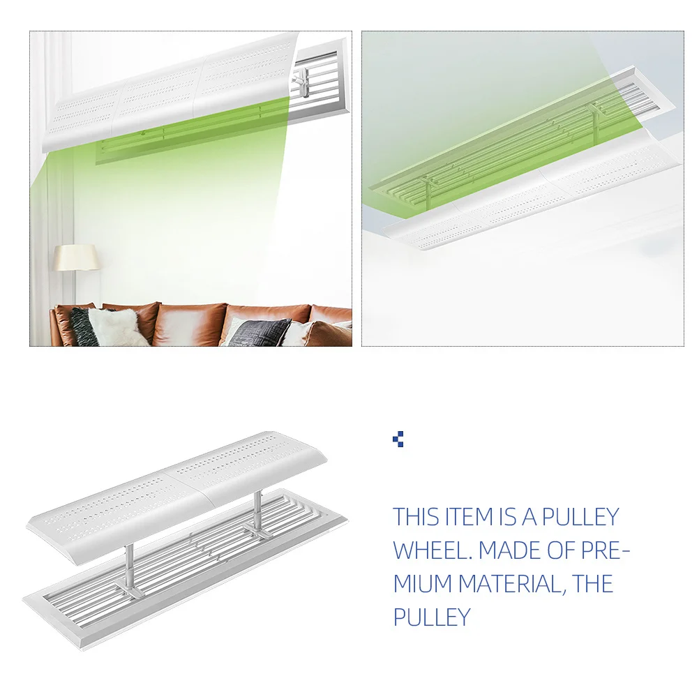 

DOITOOL Air Conditioner Vent Deflector Baffle Anti Direct Airflow Shield Easy Installation Compatible with Various Models
