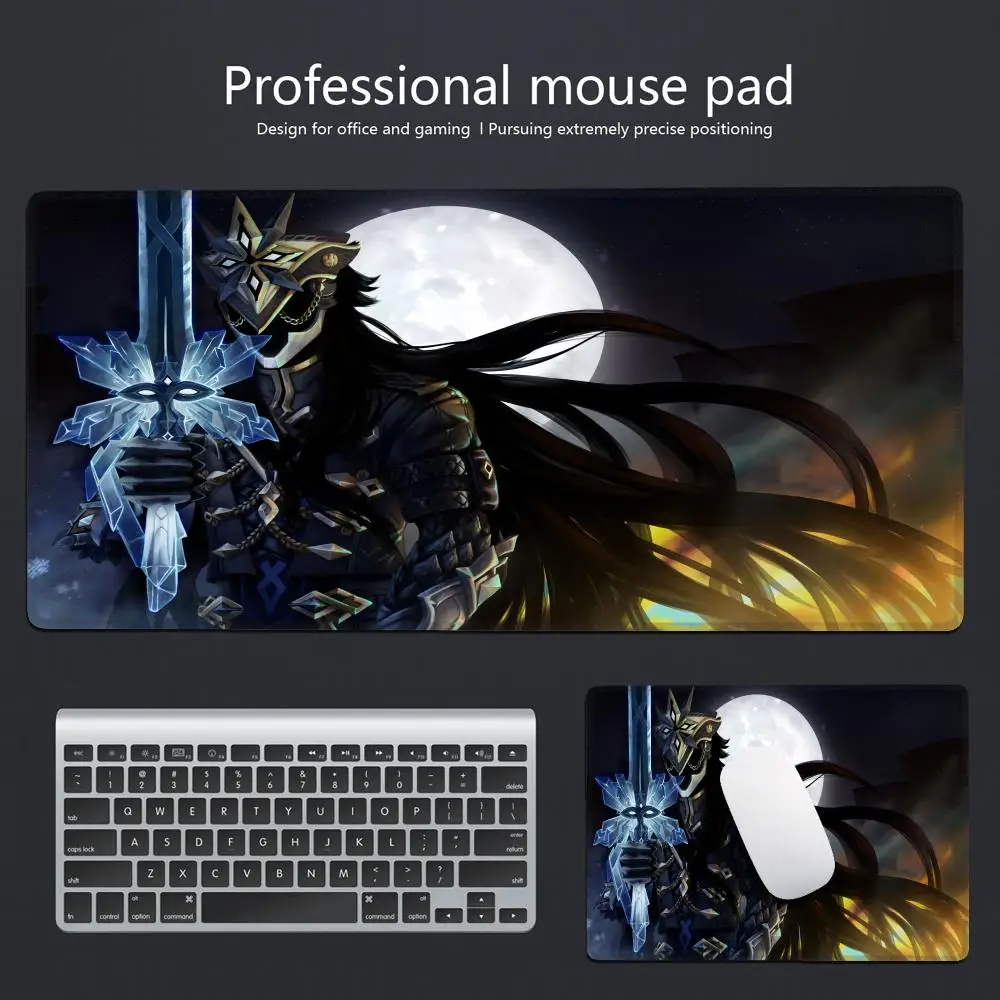 

HYBXAXC HD Printing Capitano Mouse Pad Game Genshin Impact Anime Mouse Pad Laptop Gaming Non-slip PC Computer Mice Mat XXL Large