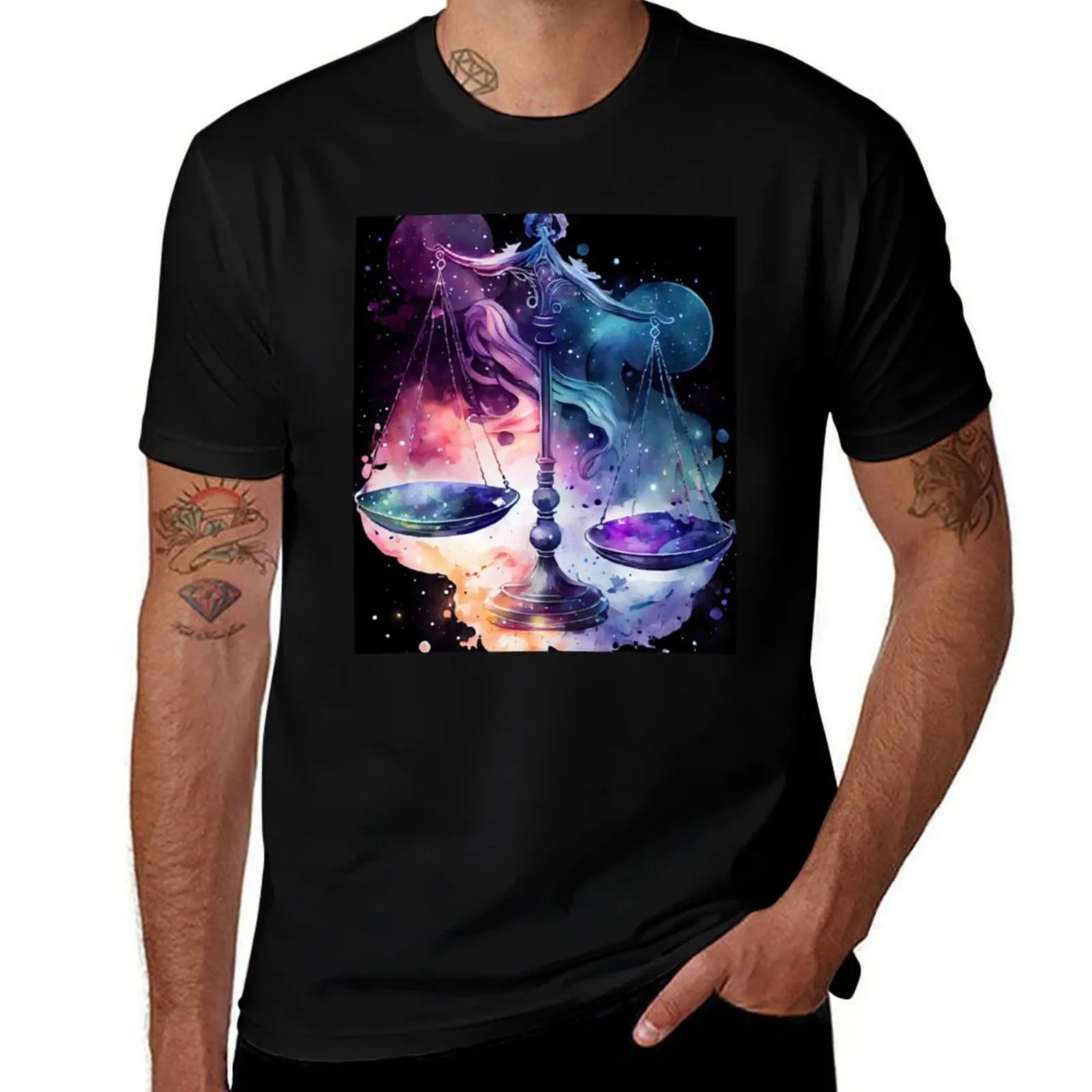 Libra Zodiac T-Shirt Holiday Casual Short Sleeve Top T-Shirt