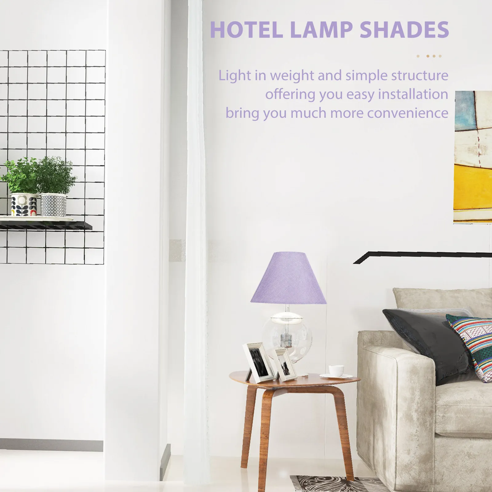 

Premium Linen Lamp Shade E14 E27 Socket Compatible for Desk Floor Wall Lamps Retro Drum Style Indoor Light Cover Replacement