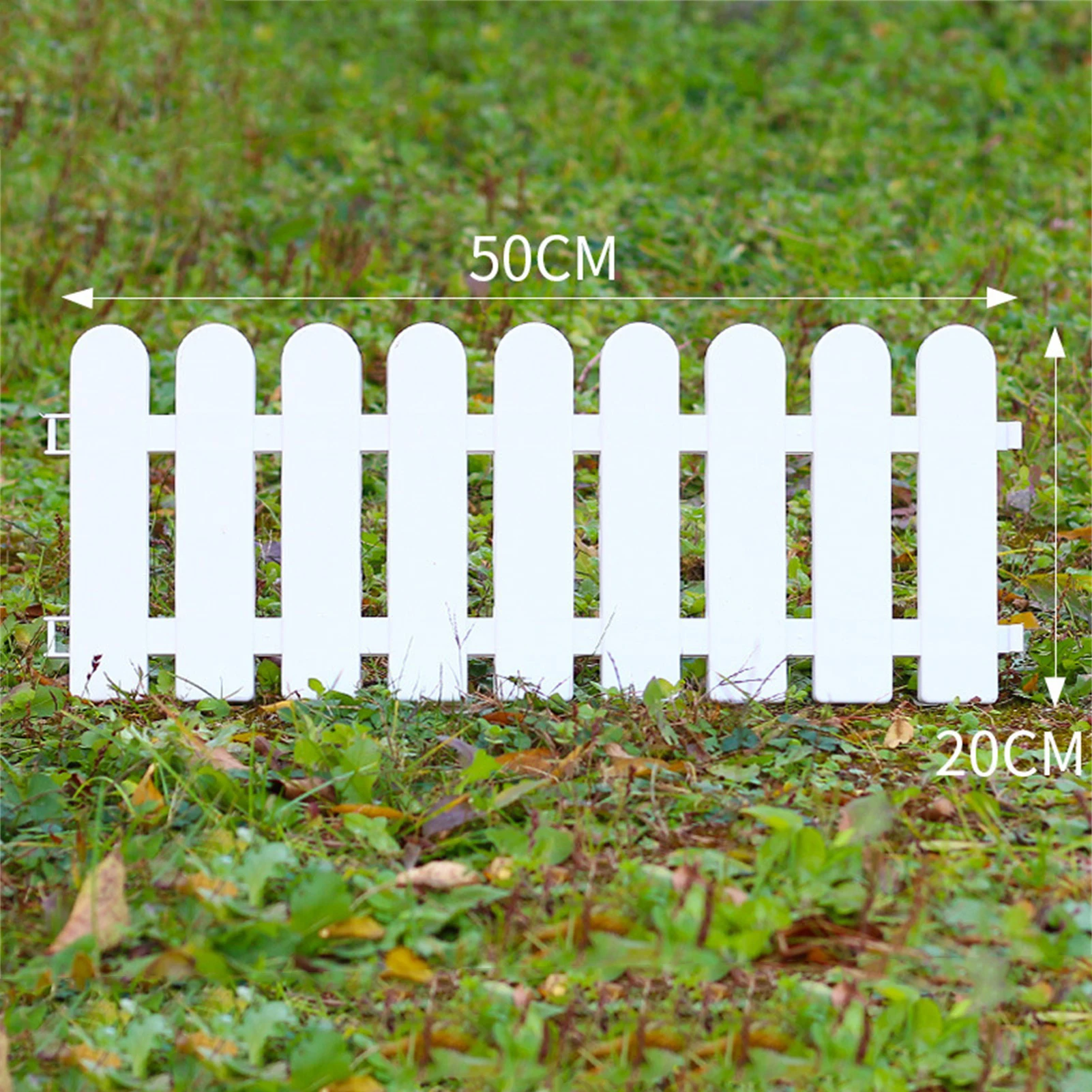 White Edgings Garden Picket Fence Ozdobna trawa Łóżka kwiatowe Obramowanie roślin do willa wewnętrznych i zewnętrznych Ogrodzenie dekoracyjne