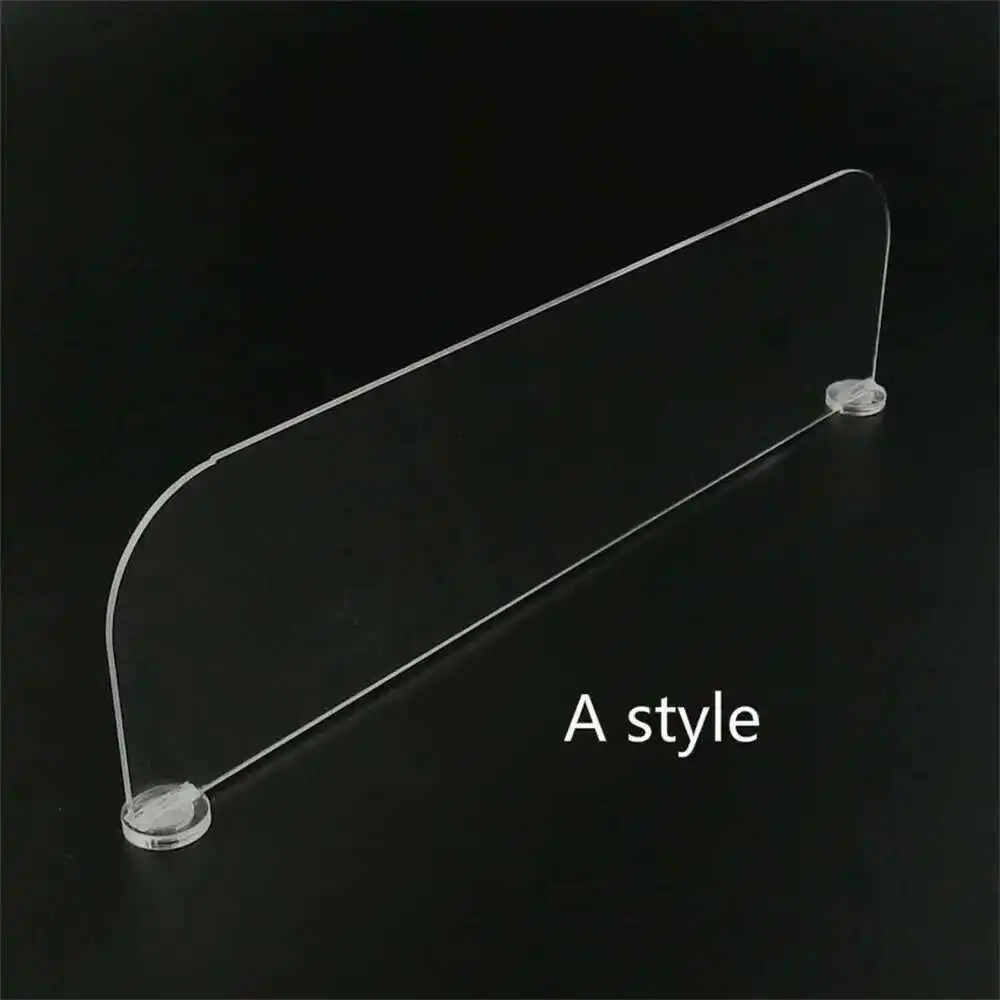 2pcs Supermarket Retail Clear Plastic Shelf Dividers Magnetic Acrylic Stand Shelf Divider