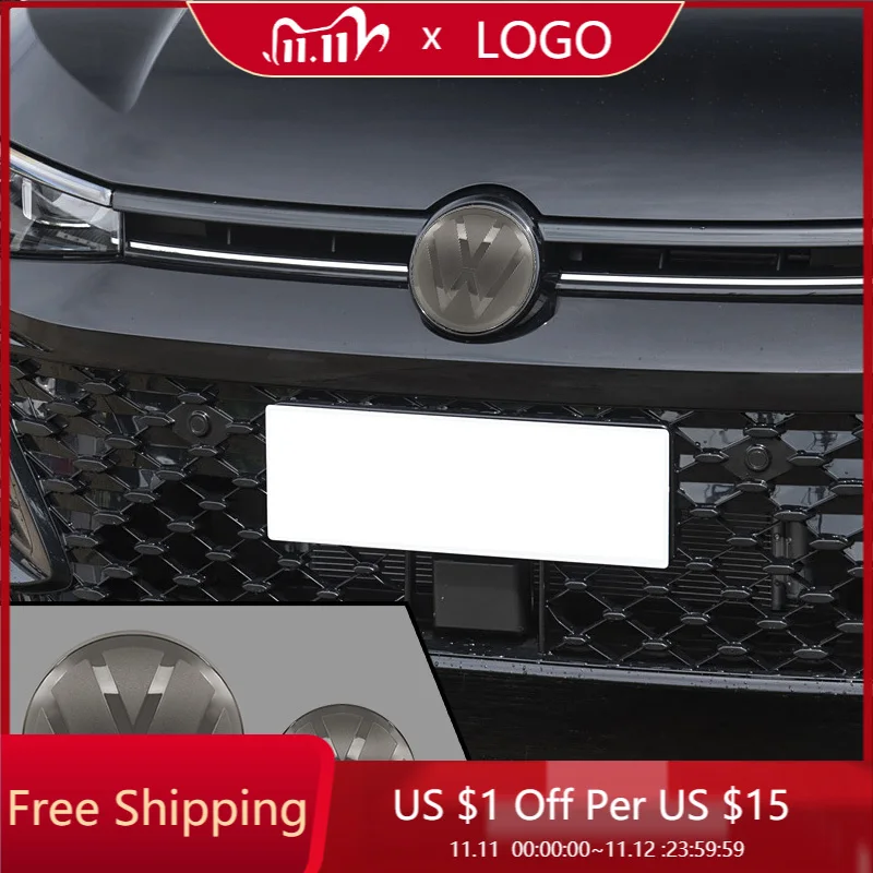 

Car Sticker Styling Mouldings 2pcs Front And Rear Emblem For VW Volkswagen Golf 6/Golf 7/Golf 7.5/Golf 8 Modified Black Label Fl
