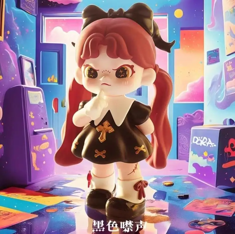 New Blind Box Genuine Dora 6 Generation Ideal World Series Anime Cute Action Figure Surprise Guess Mystery Box Birthday Toy Gift - view 6