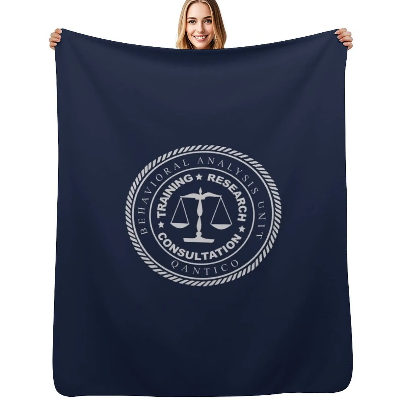 BAU - Logo Throw Blanket Air Conditioner Soft Blanket for Office Home