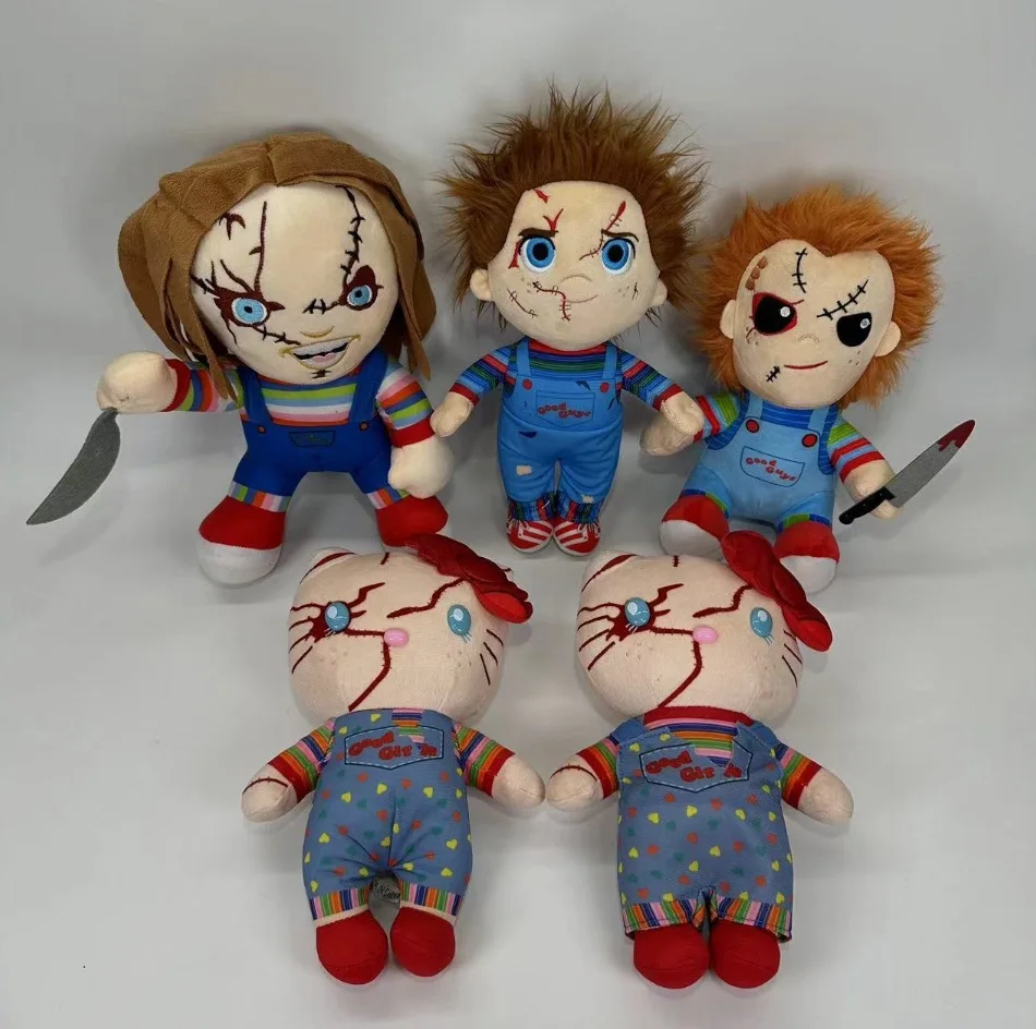 أنيمي مرحبا كيتي أفخم Kawaii ألعاب شخصيات الحركة دمية تشاكي لطيف قلادة مفاتيح فتاة هالوين عيد الميلاد هدايا عيد الميلاد ﻿