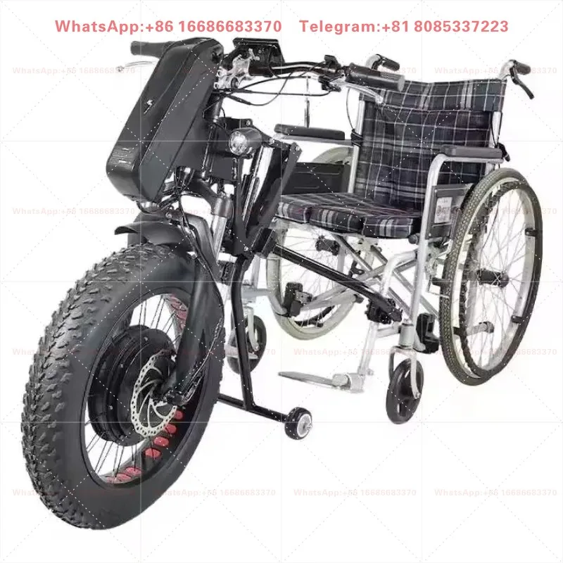 40kmh Speed 20inch 48v 1200w Motor Electric Handcycle Wheelchair Attachment For Manual Wheelchair
