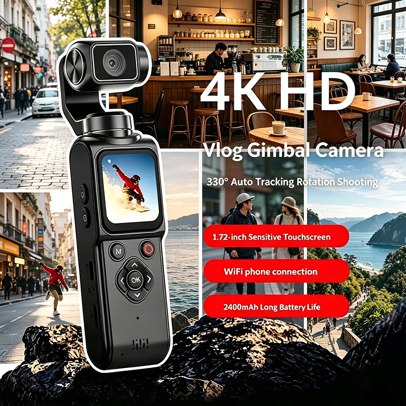 Photography Blog - 4K Pocket Gimbal Camera 75MP Auto