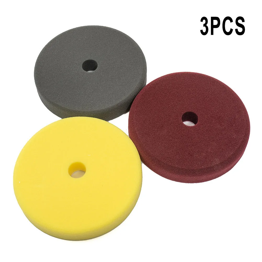 

3Pcs Sponge Polishing Pad Kit 125 Mm Round Sanding Disc Polishing Pad Removes Scratches Sponge Buffing Pads For Car Waxing