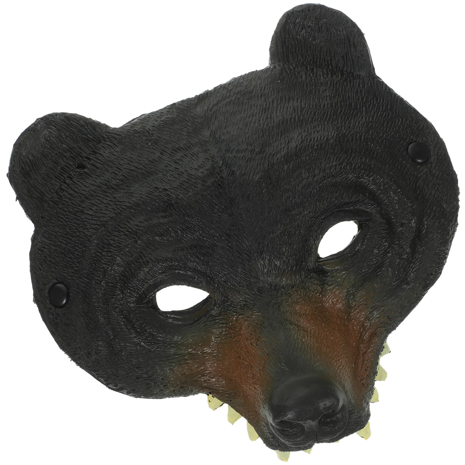 

Bear For Masquerade Party Festival Cosplay Pu Material Reusable Animal Face Mask Comfortable Elastic Band For Adults Women Kids