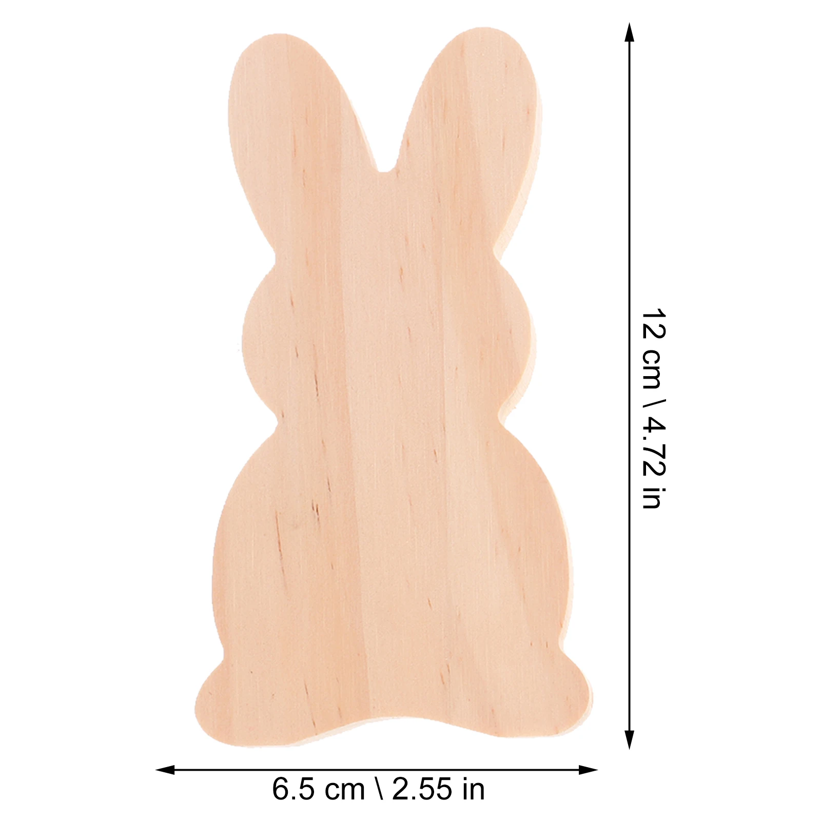 

Delicate Compact Bunny Tail Rabbit Ornament Wooden Easter Decor Desktop Home Scene Layout Festival Party Decor Prop Fine Smooth