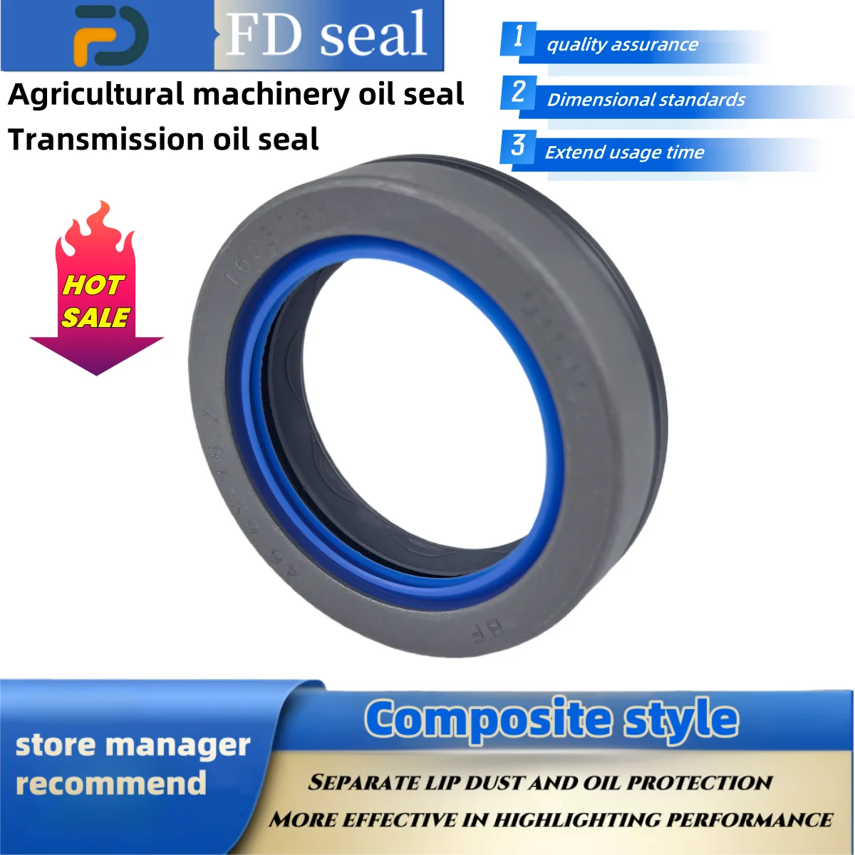 

Shaft Seal 55*82*16mm 12014159B Transmission Parts 904/50009 NBR+AU COMBI Drive Shaft Agricultural Machinery Seal ISO 9001 2008