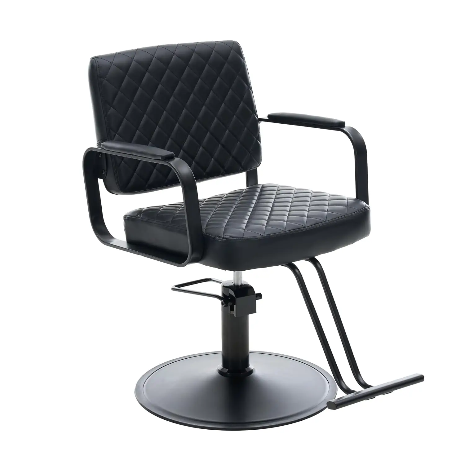 Reclining Barber Chair for Hair Salon, Adjustable Hydraulic Beauty Styling Seat with Headrest for Barbershop, Customized