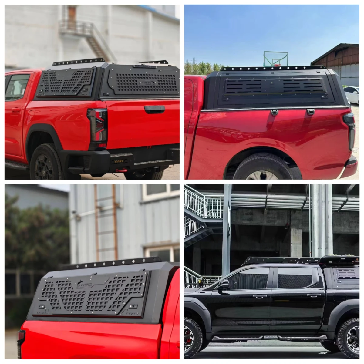 

STLF Aluminum Alloy Canopy Truck Bed Cover Topper Camper Pickup Truck Hardtops Universal Pickup Canopy For All Pickups