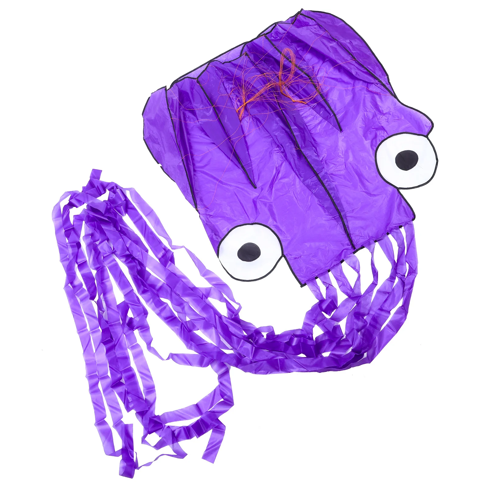 Materiale in tessuto per aquiloni volanti a forma di polpo, colore brillante, per parco all'aperto, spiaggia, coda lunga, divertimento all'aria aperta, aquiloni per cartoni animati,