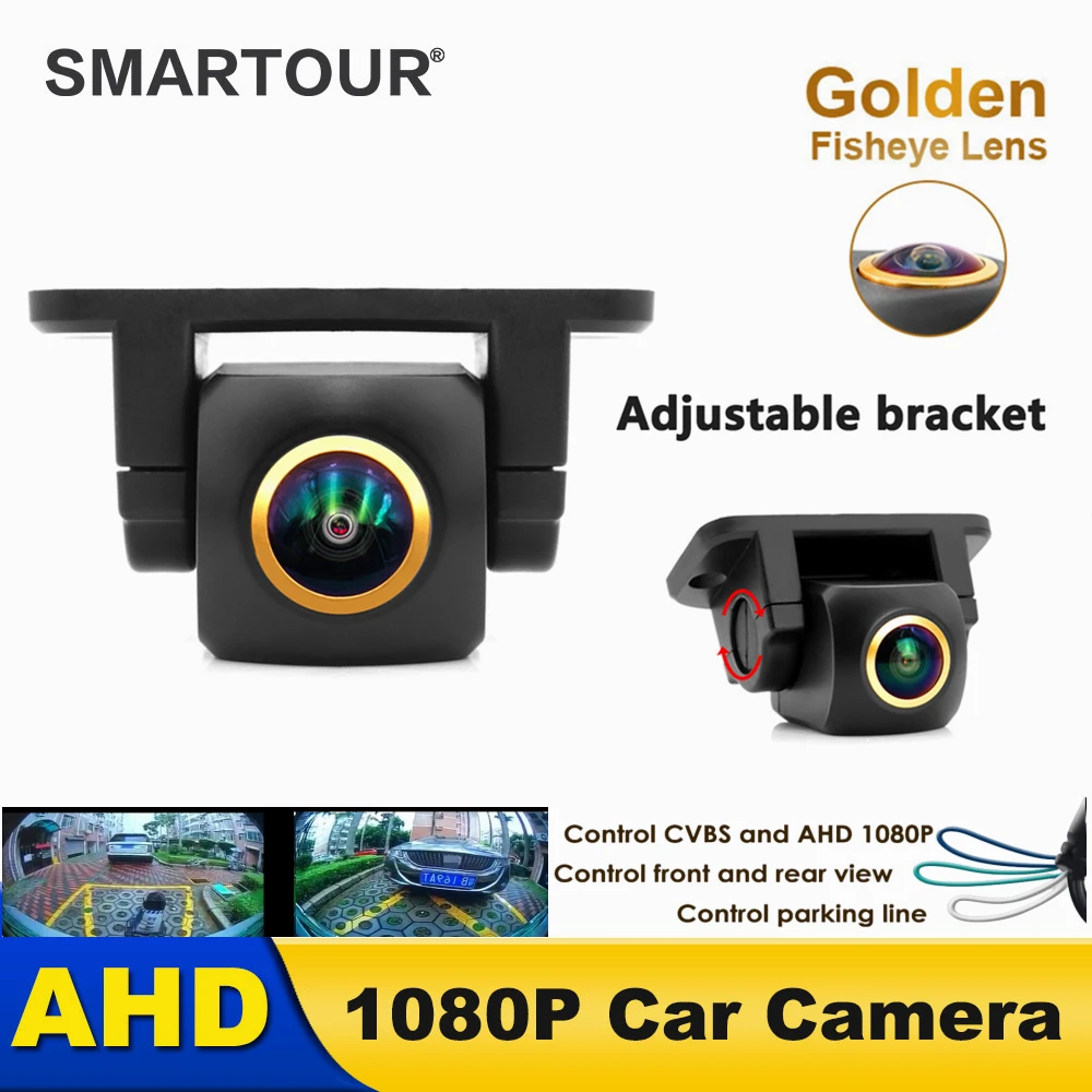 4K FHD 1920*1080P Vehicle Rear View Camera Car Reverse golden Fisheye Lens Night Vision Waterproof Universal Car Parking camera