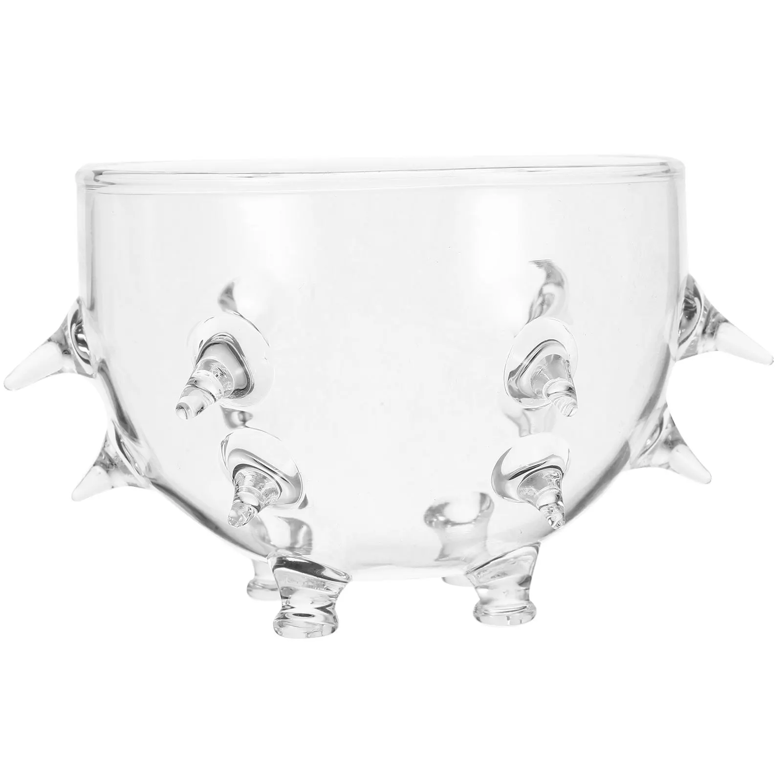 

Большая прозрачная стеклянная салатница для фруктов, десертов, закусок, хранения, элегантная, для дома, кухни, столовой, вечеринок, декоративная, для смешивания