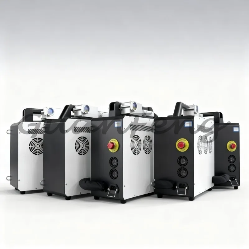 Pulse fiber laser cleaning machine, 50W 100W 200W portable metal surface rust remover