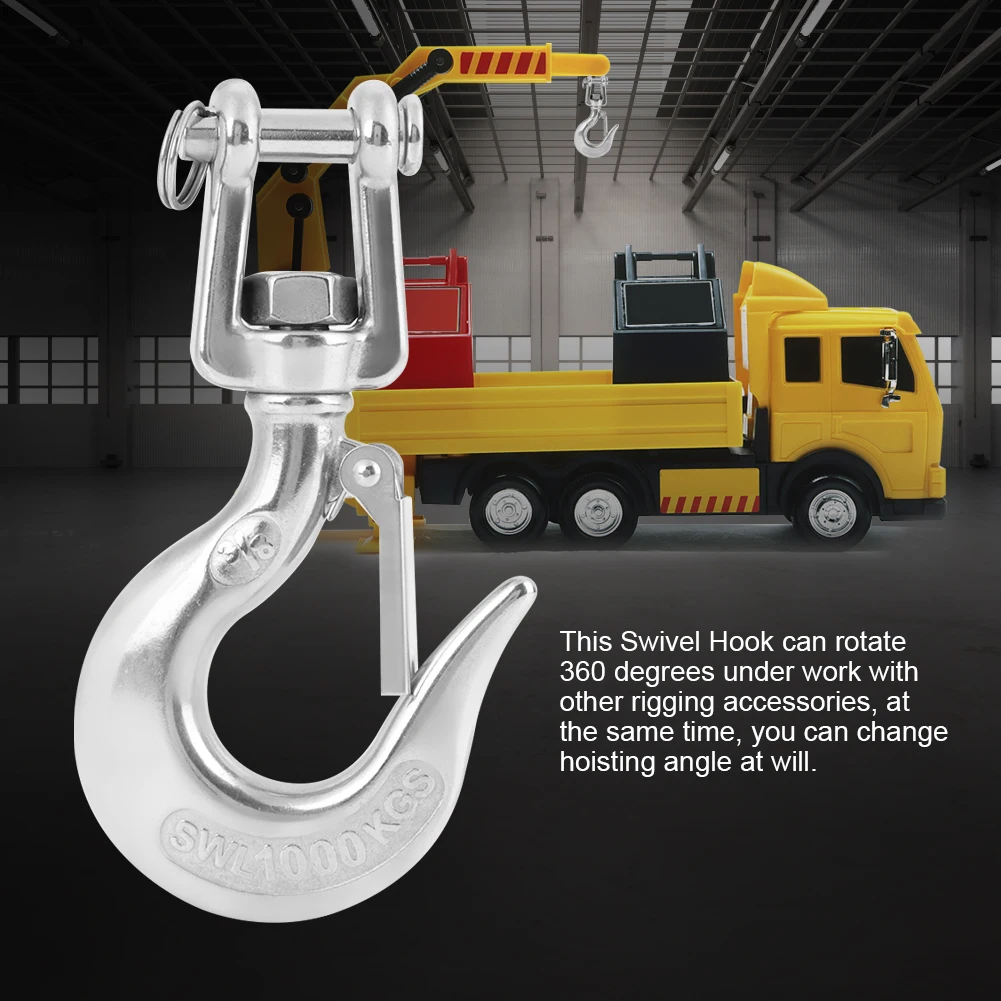 650kg/1000kg 304 Stainless Steel Swivel Lifting Hook with  Rigging Accessory Lifting Hook Hooks Steel Swivel Lifting Hook