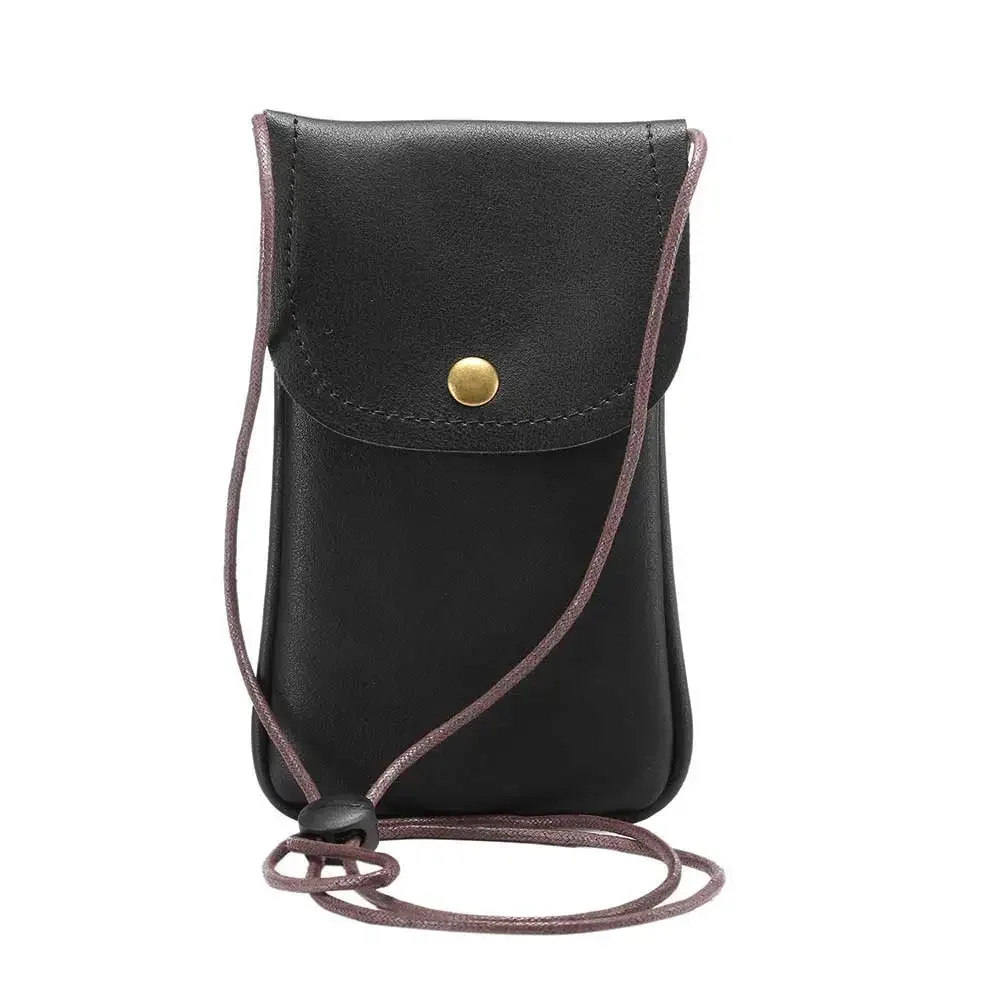 Mini Small PU Leather Phone Bag Shoulder Crossbody Wallet Case Neck Strap For iPhone For Samsung for Huawei 6.0 inch Phone