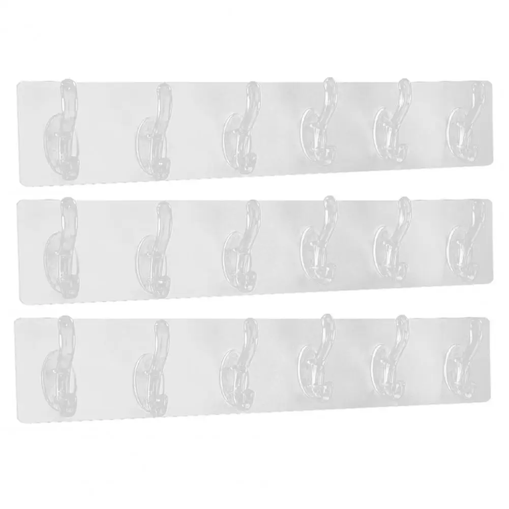 

Kitchen Hooks 3/5/10 Pcs Sturdy Anti-slip No Punching Self-adhesive Towel Hooks Household Products