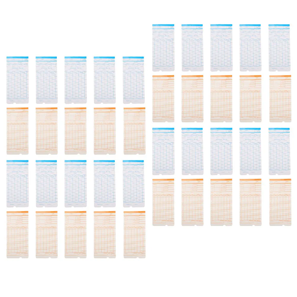 190 Sheets Timecard Sheets Office Use Attendance Recording Cards Paper for Employee Time Tracking Time Cards