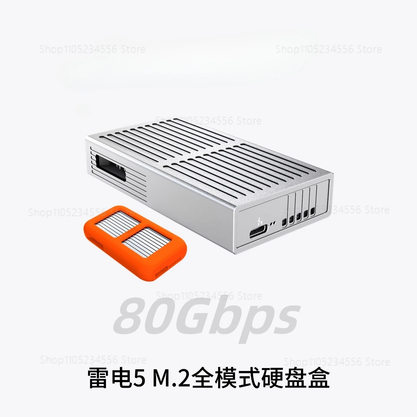 

Thunderbolt 5 All Mode M.2 SSD Enclosure 80/40/20/10/5Gbps Compatible with PCIe 5.0 NVMe External Hard Drive Enclosure