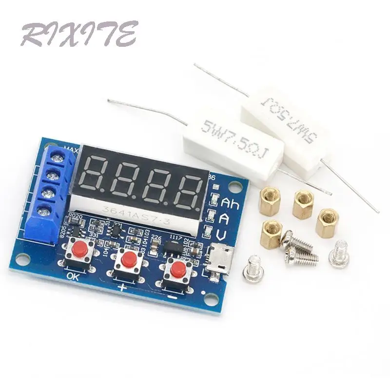 ZB2L3เครื่องทดสอบแบตเตอรี่ LED Digital Display 18650แหล่งจ่ายไฟแบตเตอรี่ลิเธียมทดสอบความต้านทานตะกั่ว-กรดความจุ Discharge เมตร