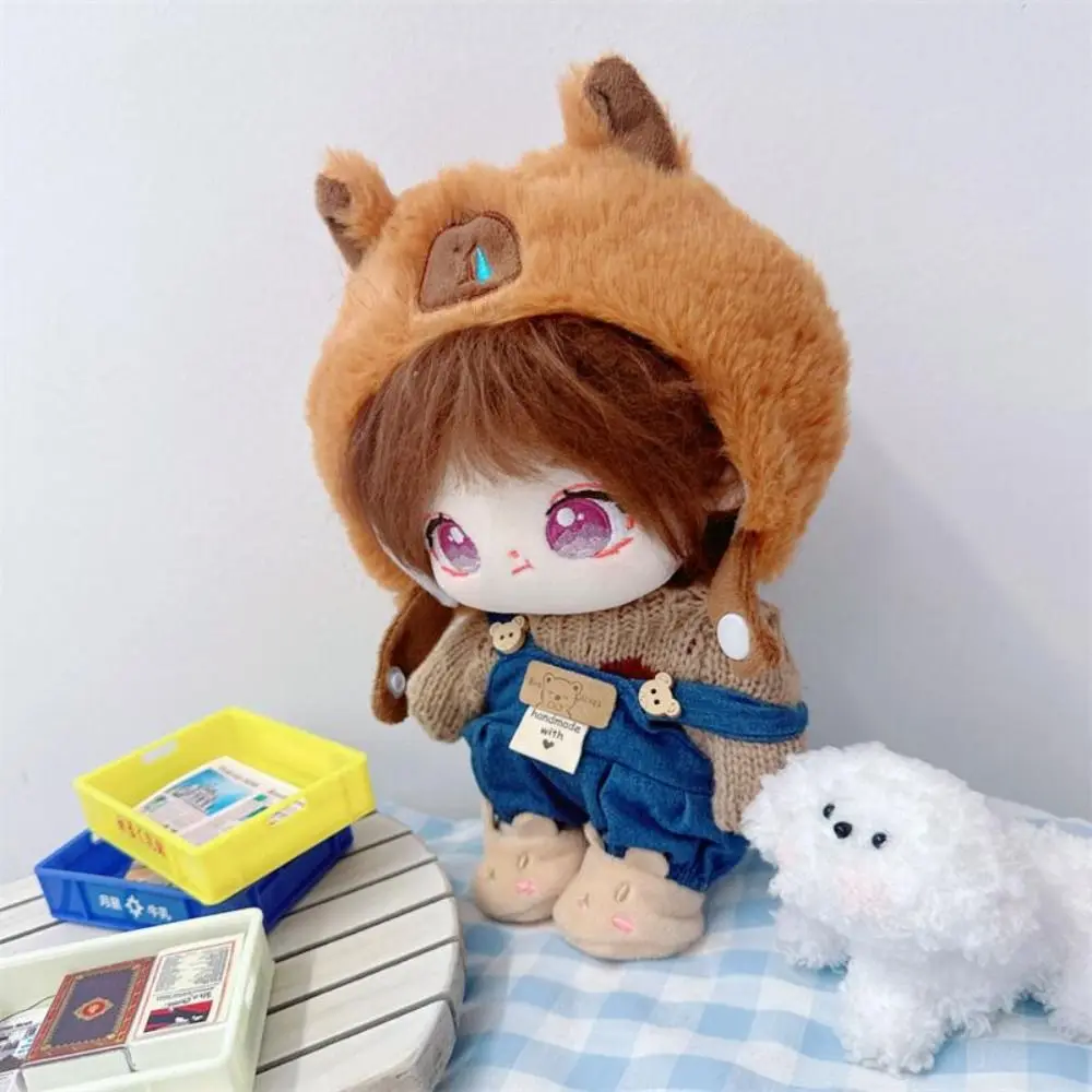 20cm Doll Clothes Toy Capybara Sweater Cotton Doll Clothes Cartoon Head Cover No Attributes Dolls Clothes Changing Dressing Game