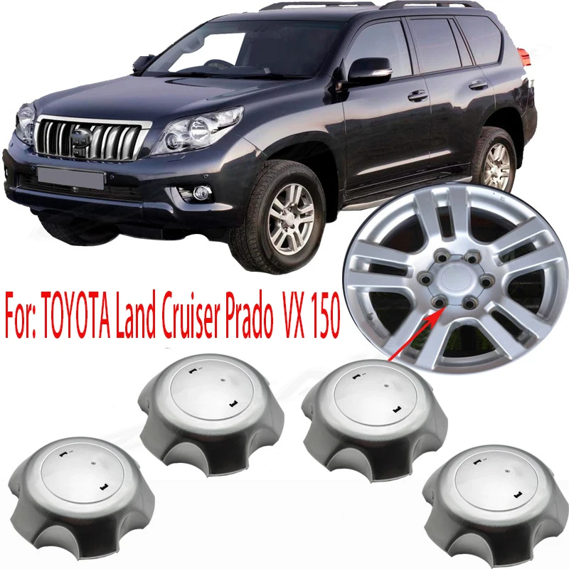 

4pcs wheel hub cover wheel center cover For: TOYOTA Land Cruiser Prado VX 150 4260B-60180