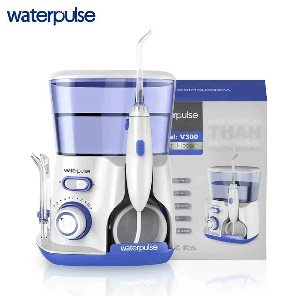 Oral Irrigator 5pcs Tips Dental Water Flosser Electric Cleaner 800ml Oral Hygiene Dental Flosser For Oral Care