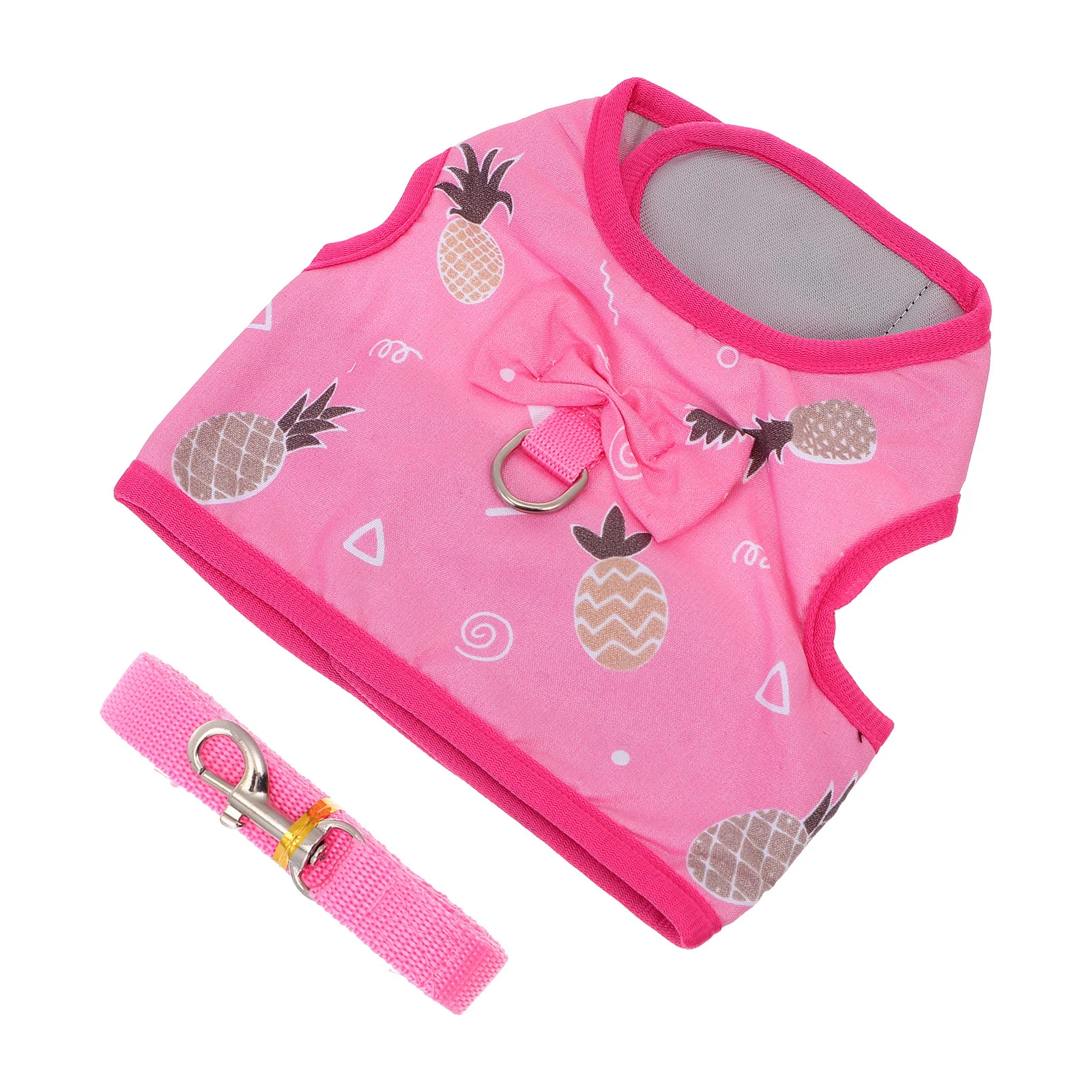 

Lovely Rabbit Bunny Bow Vest Harness Leakproof Lightweight for Outdoor Walking Photo Taking Rabbit Harness Leash