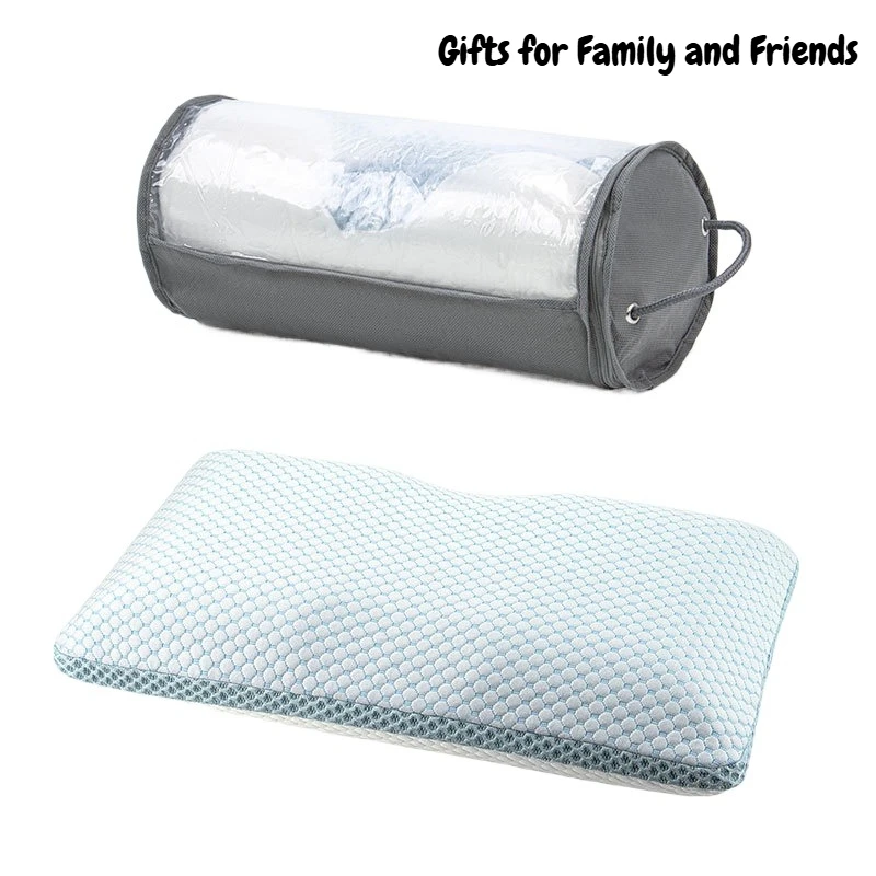 

Ортопедическая подушка для сна летом: медленно восстанавливающая форму, для шеи, боков и спины, для кровати. Идеальный подарок для семьи и друзей.