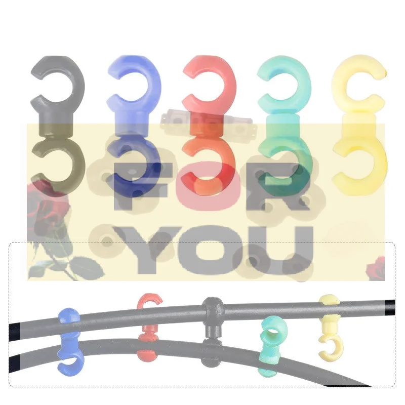 【OD】10Pcs/Set S Buckle Bike Brake Derailleur Shift Clips Buckle Cable Line Tube Rotatable Brake Line Clip Ring Clasp