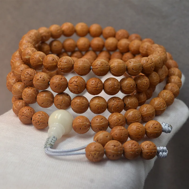 Multi-circle Round Toothless Diamond Bodhi Bracelet 108 Pcs Used To Chant The Sutras Buddha Beads DIY Jewelry 8~9mm BLess Rosary