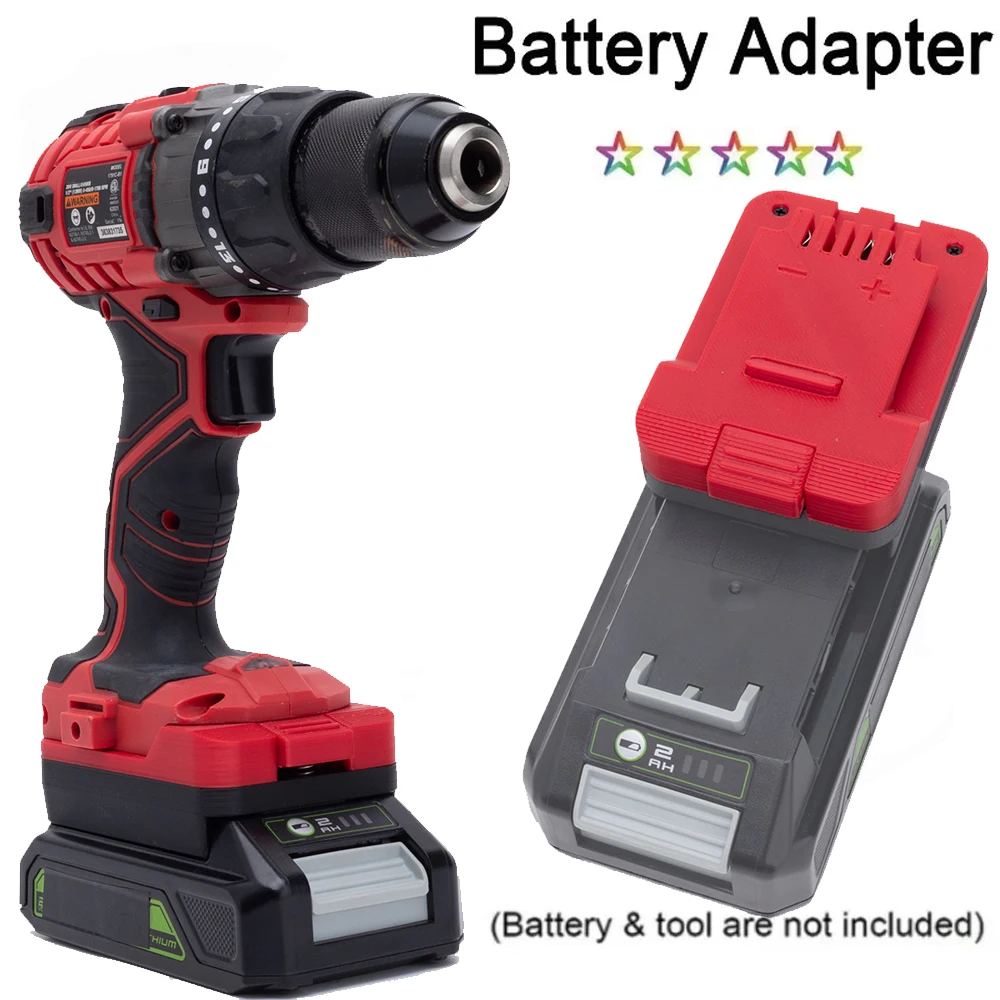 

Адаптер для литиевой батареи Greenworks 24 В для Bauer 20 В, литий-ионные электроинструменты, аксессуары, беспроводной преобразователь (без батареи)