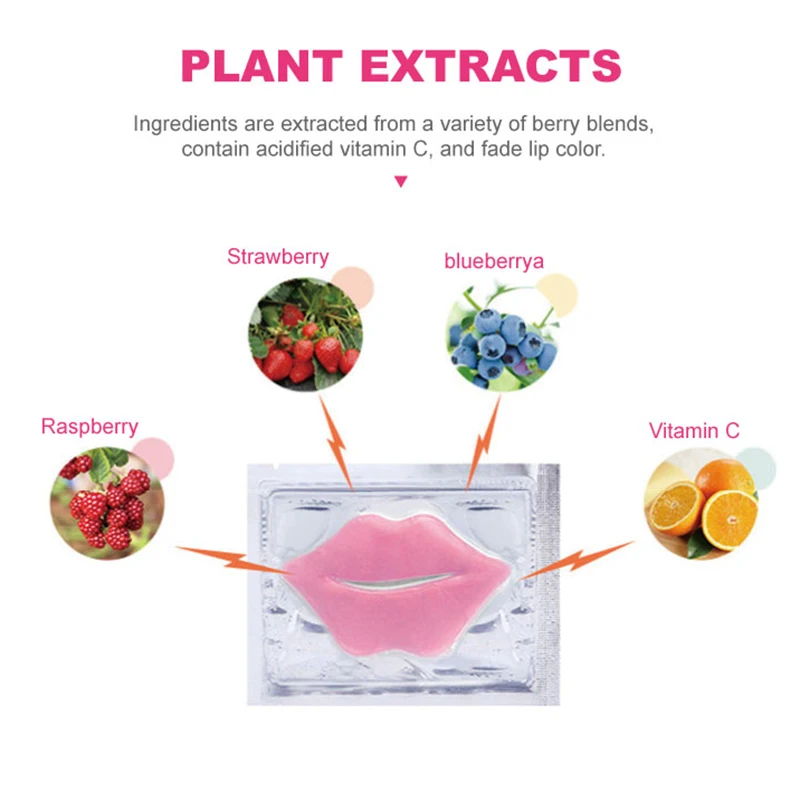 الوردي كريستال الكولاجين قناع الشفاه طبطب الشفاه ترطيب المضادة للتجاعيد مغذي الشفاه بقع الشفاه سمنة العناية بالبشرة