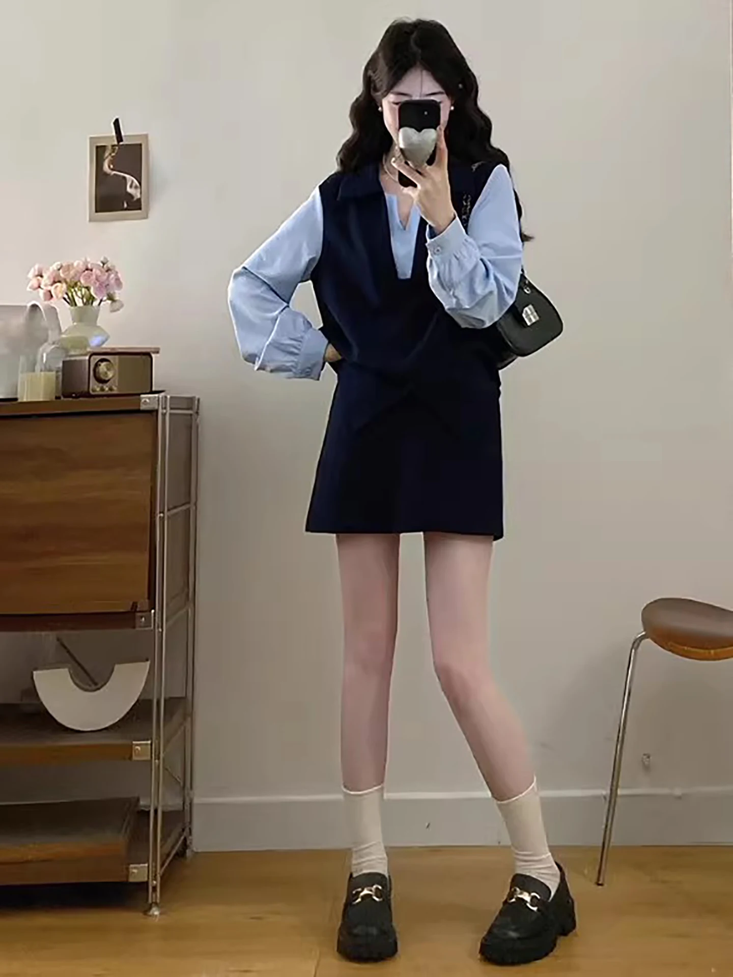 

Spring 2026 Casual Long Sve Women's plus Size Faion Set with f Skirt ort And Long Sle Two-Piece Ensemble