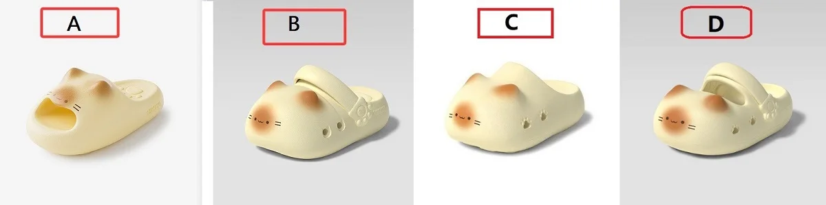 Neue 3D Katzenpfoten-Slipper für Damen, Sommer-Mules, Clogs, wasserdichte EVA-Hausschuhe, Innen- und Gartenschuhe, Unisex-Kätzchen-Slipper – Detail 4