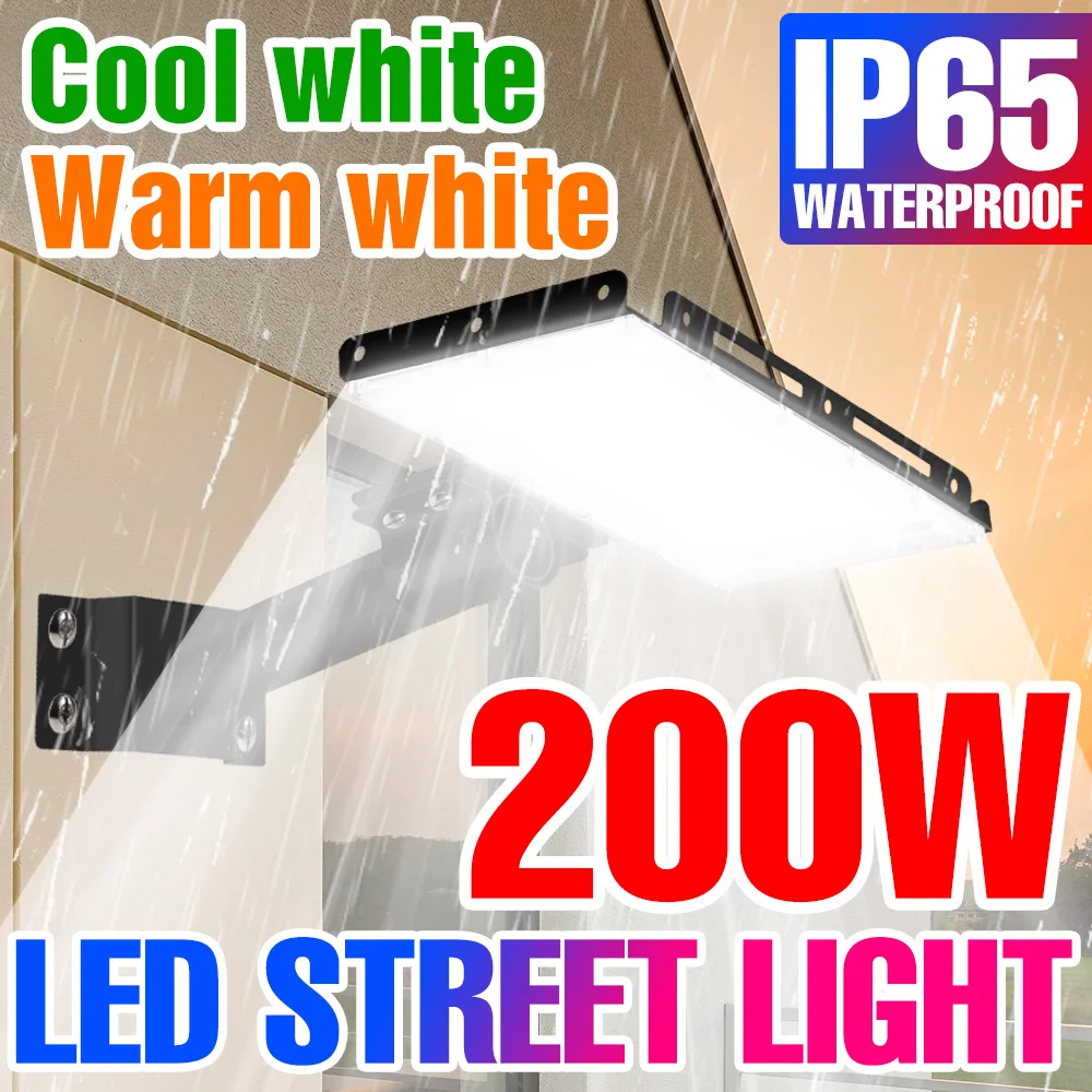 200W LED Outdoor Spotlight IP65 Waterproof Reflector Floodlights Garden Exterior Street Lamp Cold/Warm White AC220-240V 50W 100W