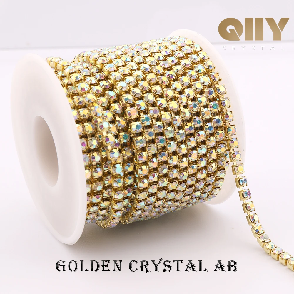 Claw Chain Glitter Crystal Strass Trim