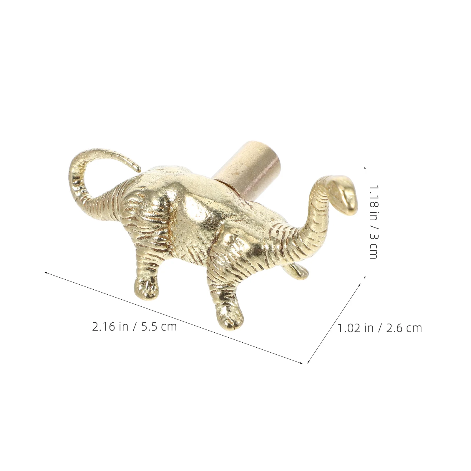 مقابض أدراج ديناصور مقبض سحب ذهبي نحاسي لغرفة النوم ثقب واحد أثاث الأجهزة مضمد الحيوان يسحب