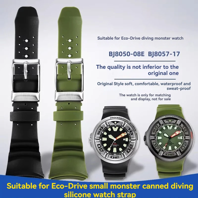 

Водонепроницаемый резиновый ремешок для часов Citizen BJ8050 BJ8050-08E Little/Small Monster series, дышащий ремешок для часов, мужской ремешок для часов, инструменты для ремонта часов