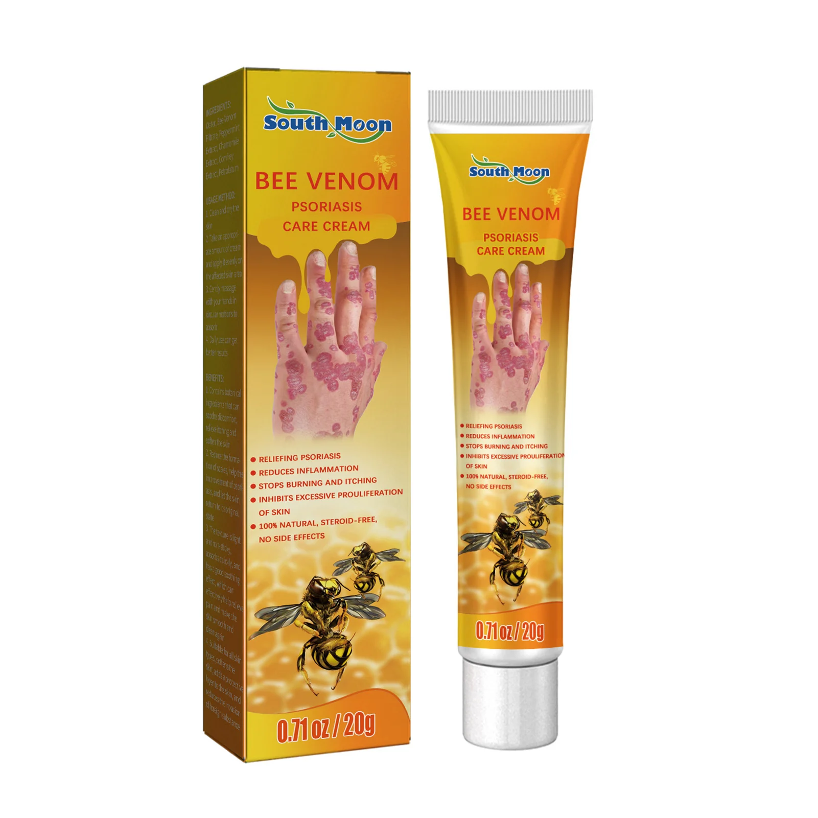 20g Instant Itch Relief Cream Multi-Symptom  Relief Cream for Itchy Irritated & Scaling Skin