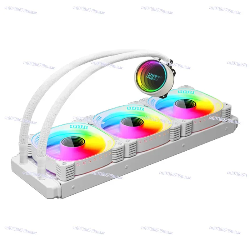 360° Digital Water Cooler with ARGB Temperature Display, All-in-One CPU Cooler for Gaming PCs
