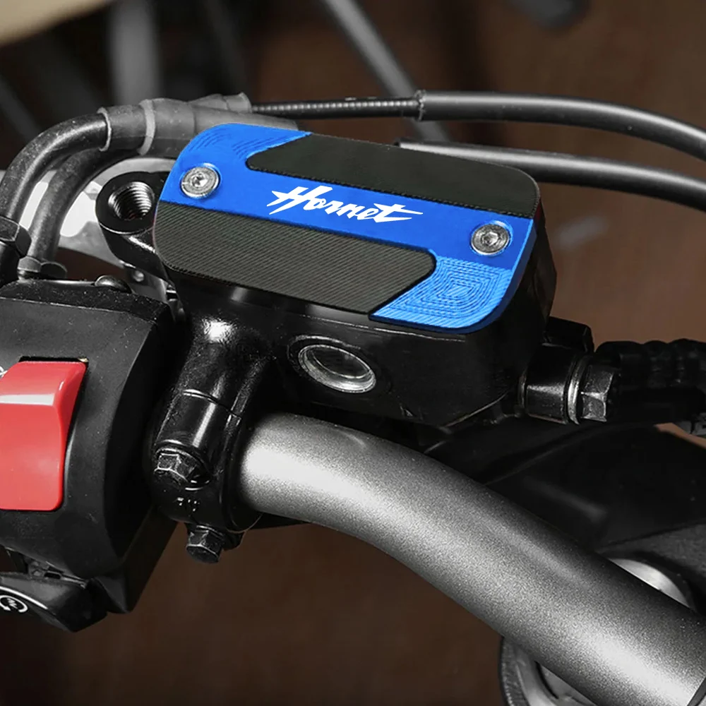 Per Honda Hornet 600 900 CB600F CB 600F 1998-2014 Moto In Lega di Alluminio Serbatoio Freno Anteriore Serbatoio Fluido Tappo di Copertura Parti