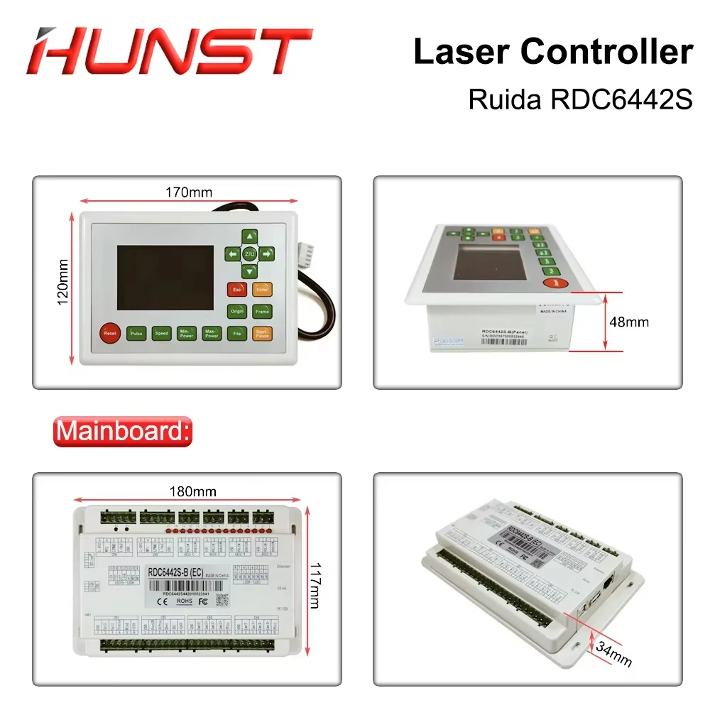 Hunst Ruida RDC6442S RDC6442G Co2 ليزر DSP بطاقة التحكم النقش بالليزر وآلة القطع نظام التحكم اللوحة الأم #5